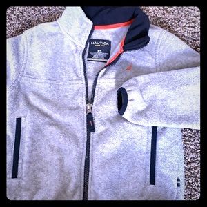 Nautica full-length fleece zip pullover.  No flaws